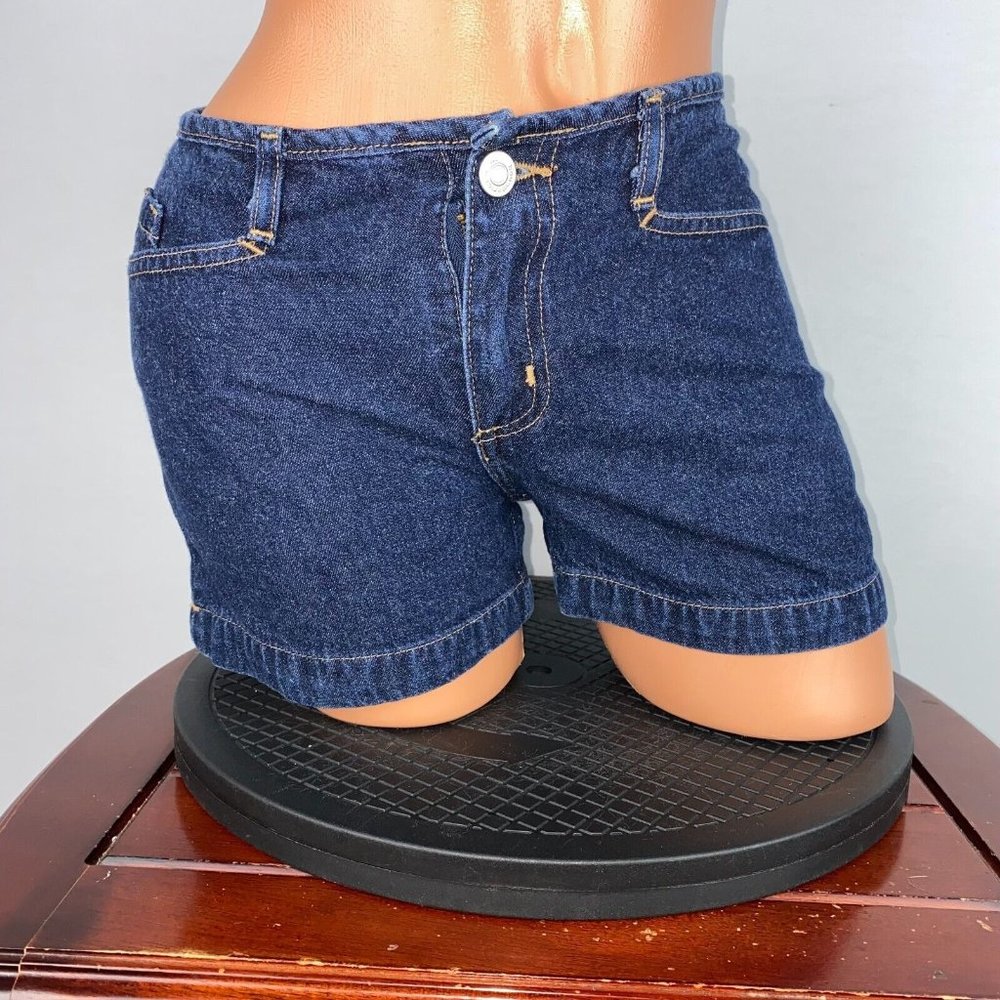 Y2K Vintage '00s No Boundaries Juniors 3 Denim Jean Shorts Actual W 26.5 x I 3